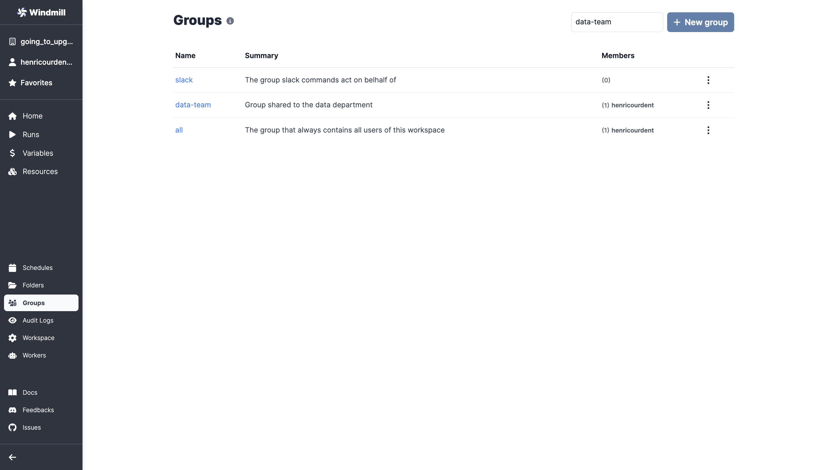 Groups Groups
