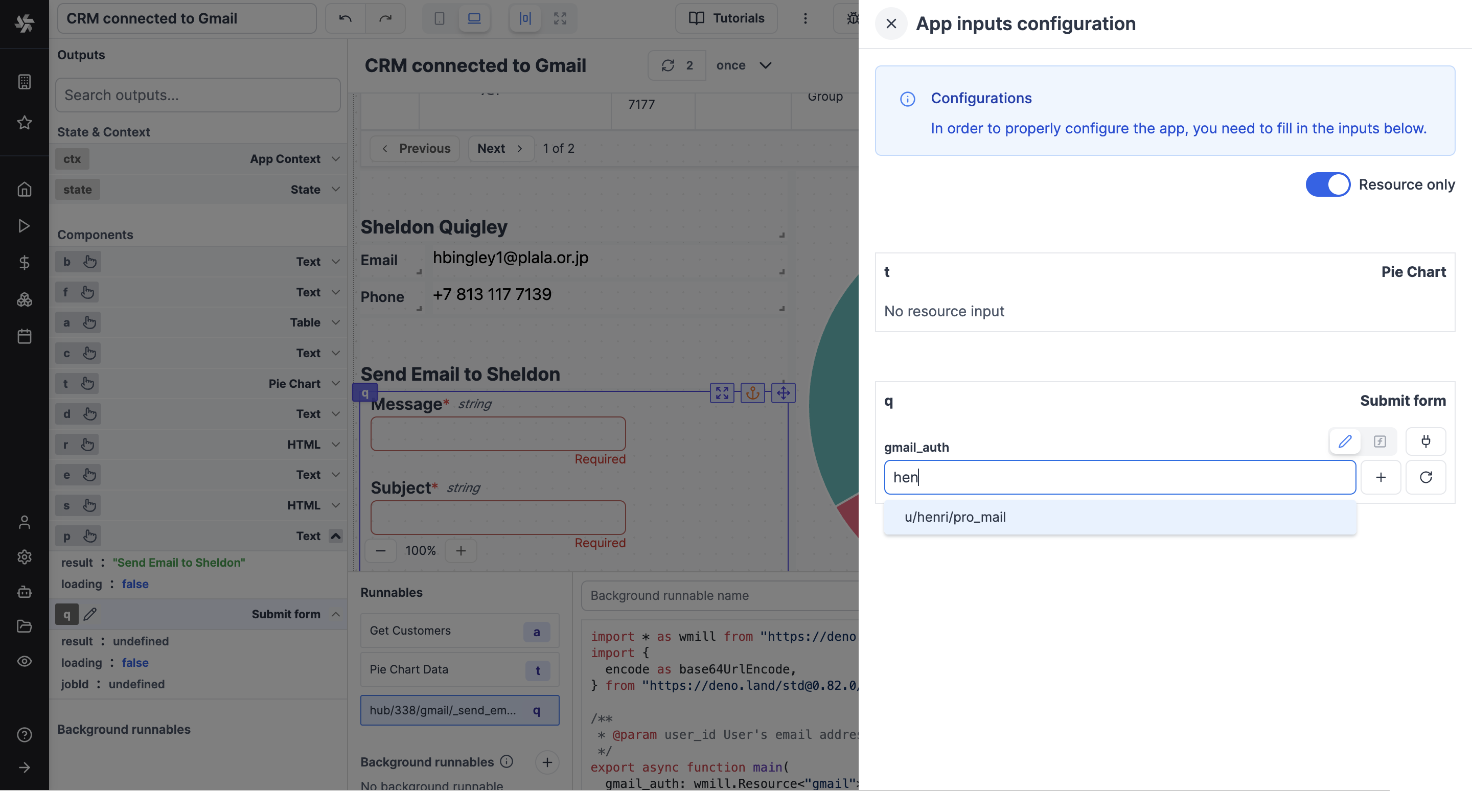 App Inputs Configuration App Inputs Configuration