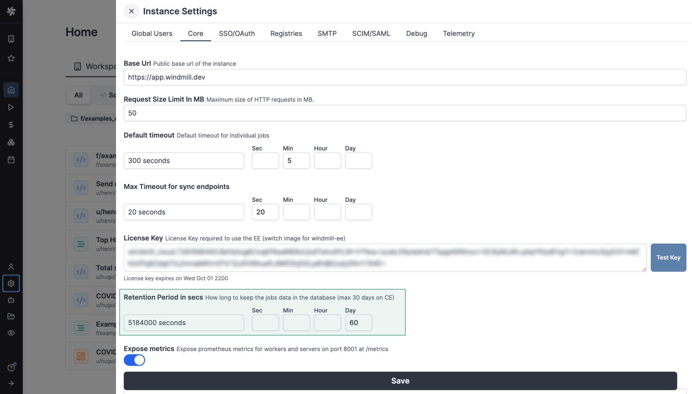 Set Retention Period Set Retention Period